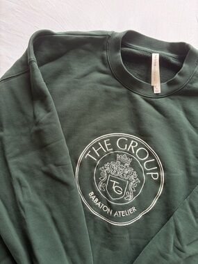 Aritzia The Group Babaton Atelier Forest Green Logo Sweatshirt